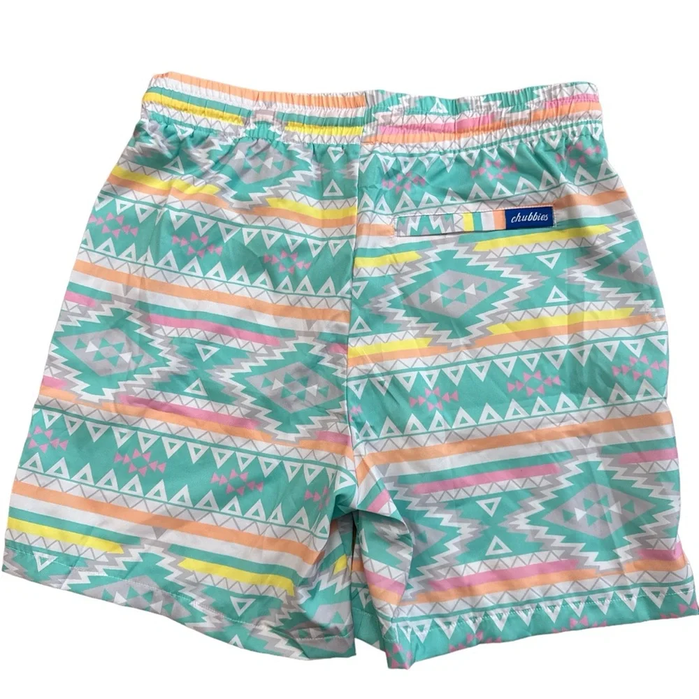 Chubbies Pastel Aztec‎ Tribal Print Men’s Size Large Trunks/Shorts Multicolored